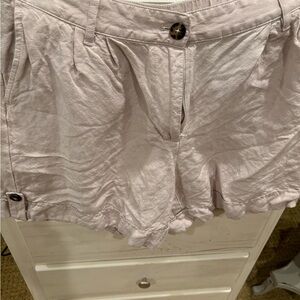 Linen taupe shorts - like new